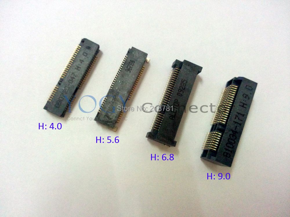 오리지널 신제품 52 핀 미니 PCI E 네트워크 슬롯 H: 노트북 무선 카드 용, 4.0, 5.6, 6.8, 9.0 소켓 믹스 20 개 (4 모델)